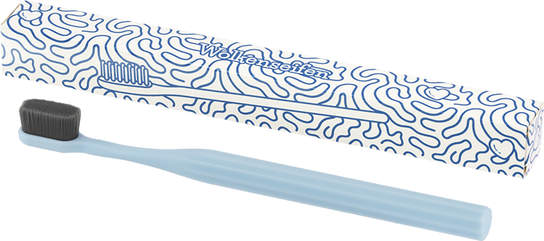 Nano Zahnbürste Kohle Blau Wolkenseifen Nanozahnbürste Kohle