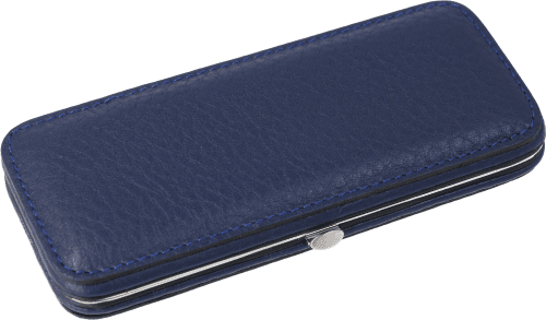 Maniküre-Etui Leder Dunkelblau leer (groß) Maniküre-Etui Leder Dunkelblau leer (groß)