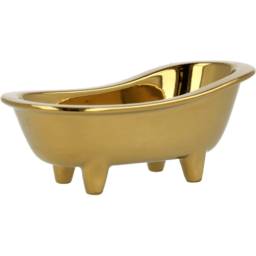 Keramik-Badewanne gold