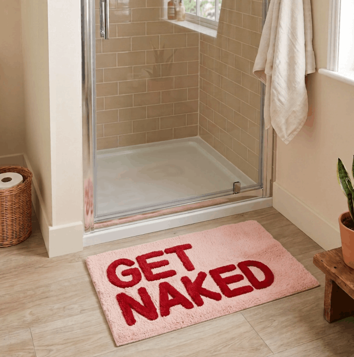 Badematte Get Naked Pink Badematte Get Naked Pink