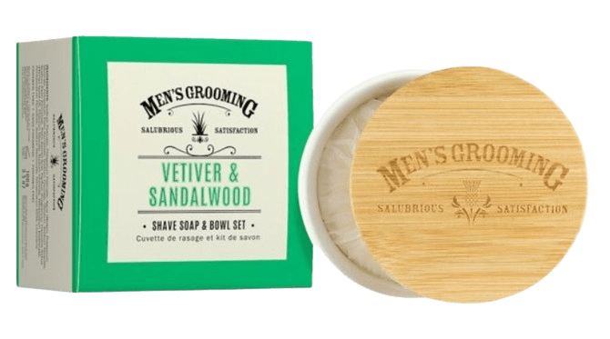 Vetiver & Sandalwood Shaving Soap Bowl Set Vetiver & Sandalwood Shaving Soap