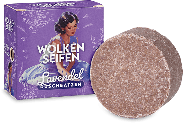 Duschbatzen Lavendel - seifenfreie Pflege Duschbatzen Lavendel - seifenfreie Pflege