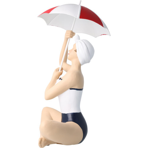 Pinup Schwimmerin mit Schirm Pinup Schwimmerin mit Schirm