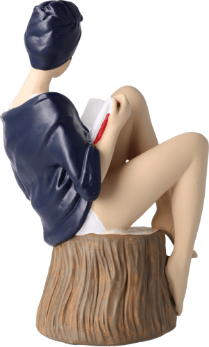 Pinup Schwimmerin mit Buch