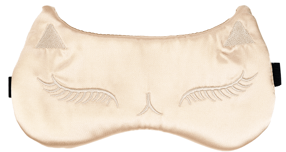 Katzen-Schlafmaske Champagner Katzen-Schlafmaske Champagner ohne Hintergrund