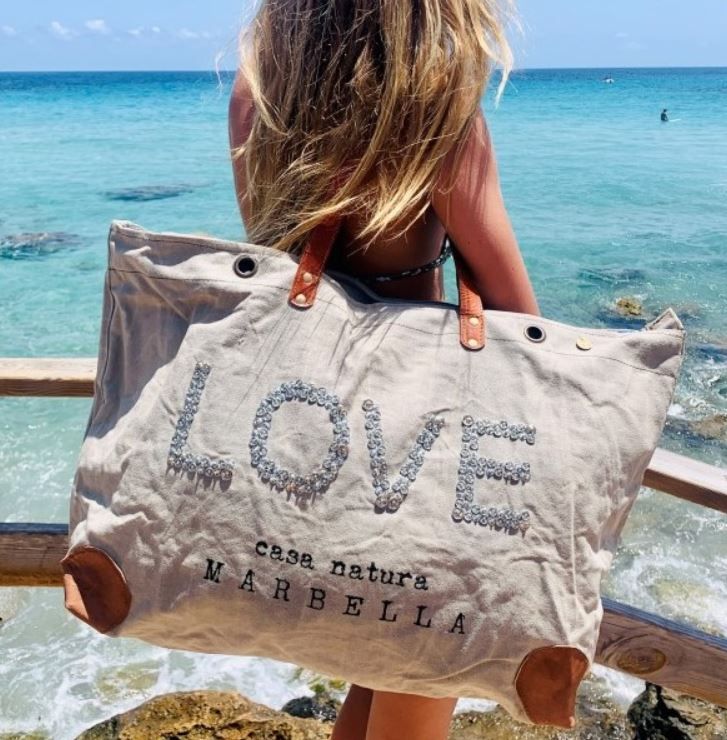 Segeltuchtasche Love