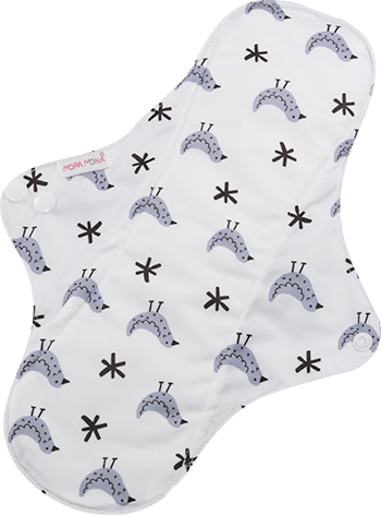 3 Binden super Vogel weiß Waschbare Binde normal ohne Hintergrund