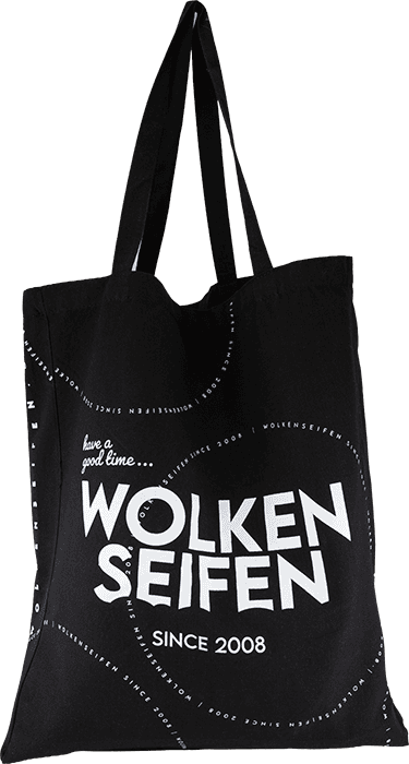 Einkaufsbeutel schwarz Boden