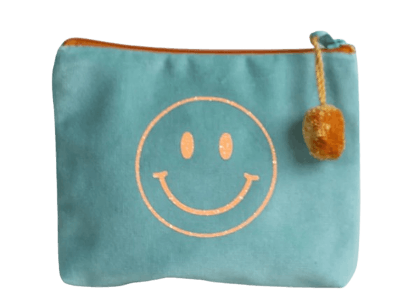 Samt-Kosmetiktasche Smiley