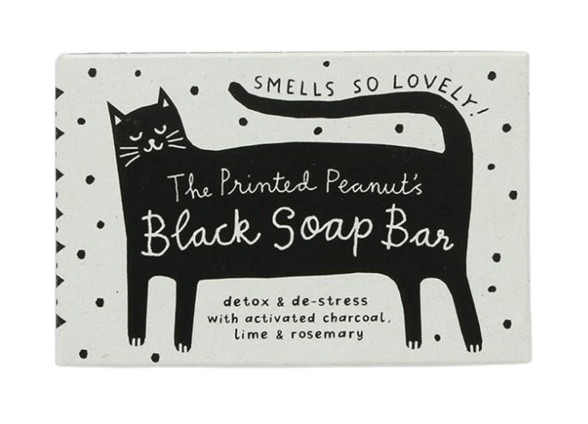 Black Soap Bar Printed Peanut Soap Black Soap