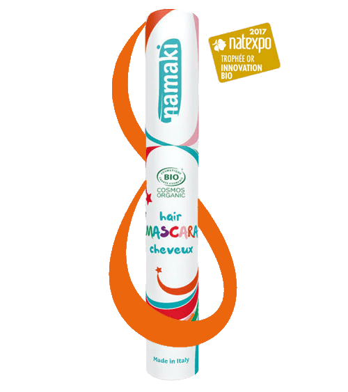 Bio-Haarmascara Orange Namaki Bio-Kinderschminke Haarmascara Orange ohne Hintergrund