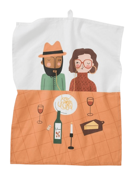 Geschirrtuch Spaghetti Geschirrtuch Spaghetti