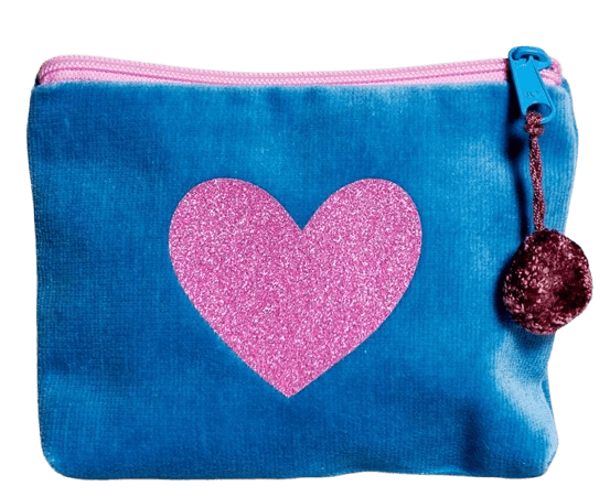 Tasche-HD mini Herz Blau Tasche Frau Heidelberg Herz Mini