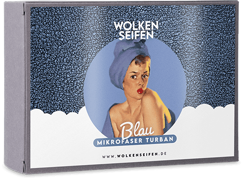 Mikrofaser Turban Blau