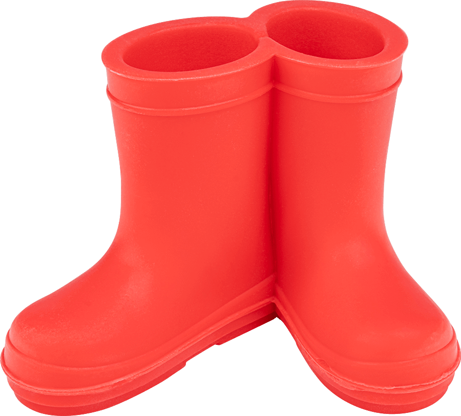 Zahnbürstenhalter Gummistiefel Rot Silikon Zahnbürstenhalter Gummistiefel