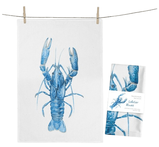 Geschirrtuch Hummer blau Maluu Geschirrtuch Hummer blau