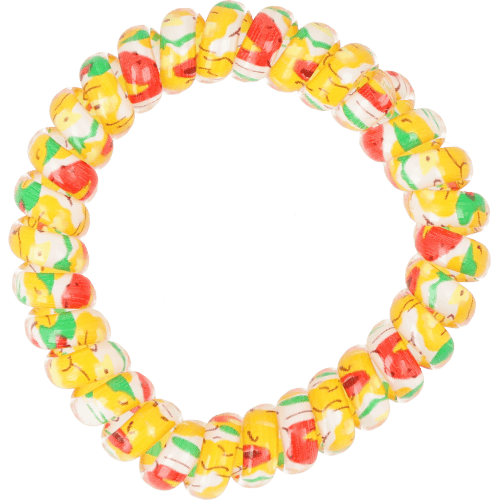 Spiral-Haargummis Gelb-Mix