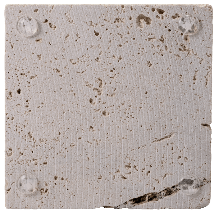 Travertin Seifenablage quadratisch Graubeige Travertin Seifenablage quadratisch Graubeige