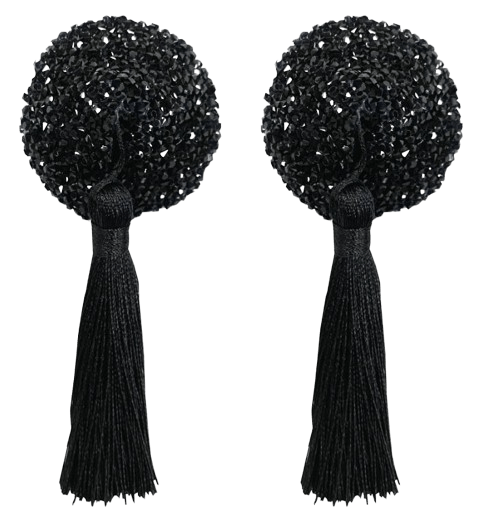 Nipple Cover Glitter Quaste schwarz Nipple Cover Glitter Quaste schwarz
