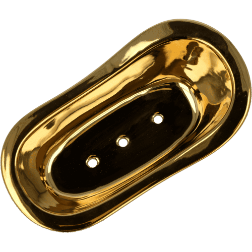 Keramik-Badewanne gold