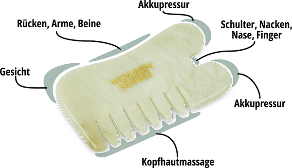 Gua-Sha-Kamm Jade Gua-Sha-Kamm Jade