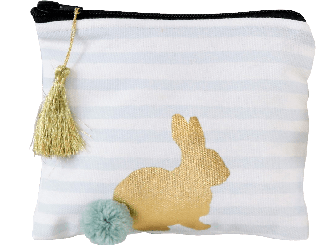 Kosmetiktasche Hase gestreift Hellblau Kosmetiktasche Hase gestreift Hellblau ohne Hintergrund