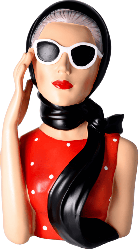 Cabrio Lady rot Dekofigur Cabrio Lady rot