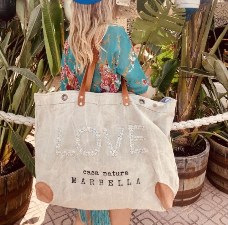 Segeltuchtasche Love