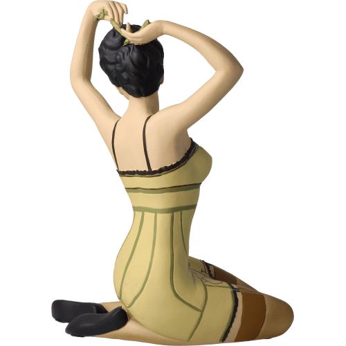 Pinup Dekofigur grün knieend Pinup Dekofigur grün knieend