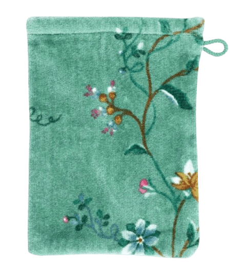 Waschhandschuh Les Fleurs Grün Pip Studio Waschlappen Les Fleurs grün