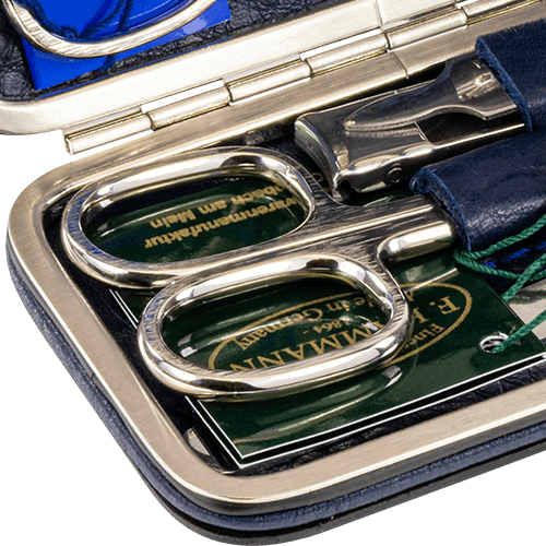 Maniküre-Etui Leder Blau Maniküre-Etui Leder Blau