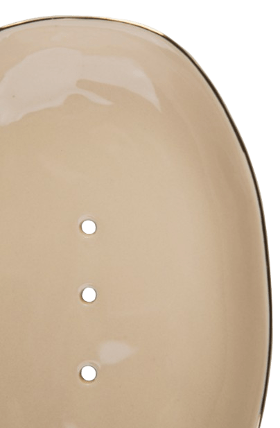 Seifenschale Sand Goldrand Seifenschale Sand Goldrand