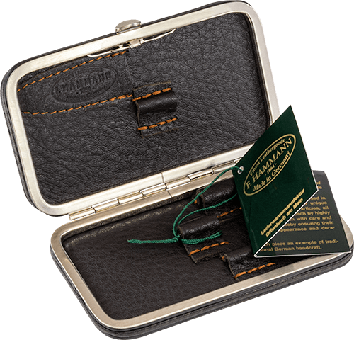 Maniküre-Etui Leder Dunkelbraun leer (klein) Maniküre-Etui Leder Dunkelbraun leer (klein)